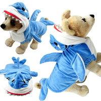 HKM-7622845 Realistic Shark Costume Suit for Cosplay in Blue and Gray - Comfortable Sheared Fabric, Available in XS, S, M, L, XL