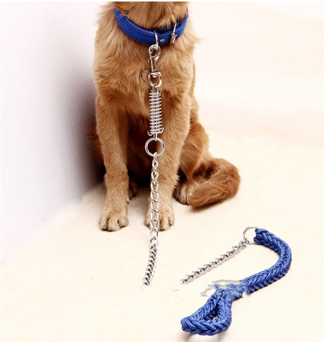 HKM-7624253 Durable Hand-Woven Nylon Pet Leash with Anti-Bite Features for Dogs