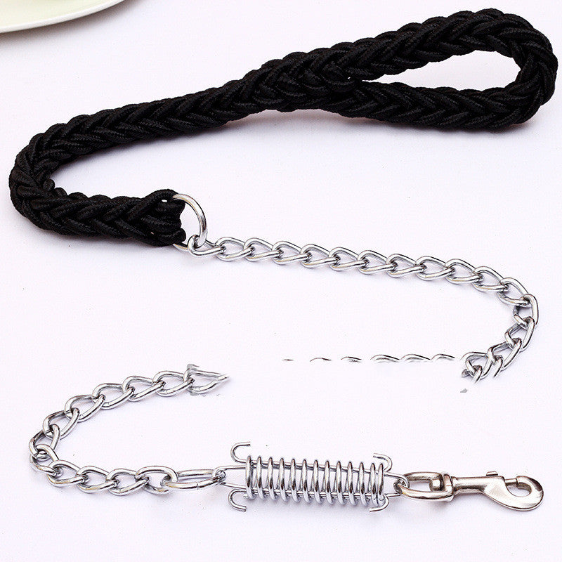 HKM-7624253 Durable Hand-Woven Nylon Pet Leash with Anti-Bite Features for Dogs
