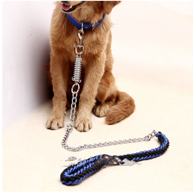 HKM-7624253 Durable Hand-Woven Nylon Pet Leash with Anti-Bite Features for Dogs