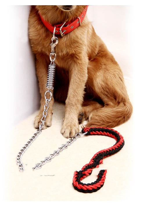 HKM-7624253 Durable Hand-Woven Nylon Pet Leash with Anti-Bite Features for Dogs