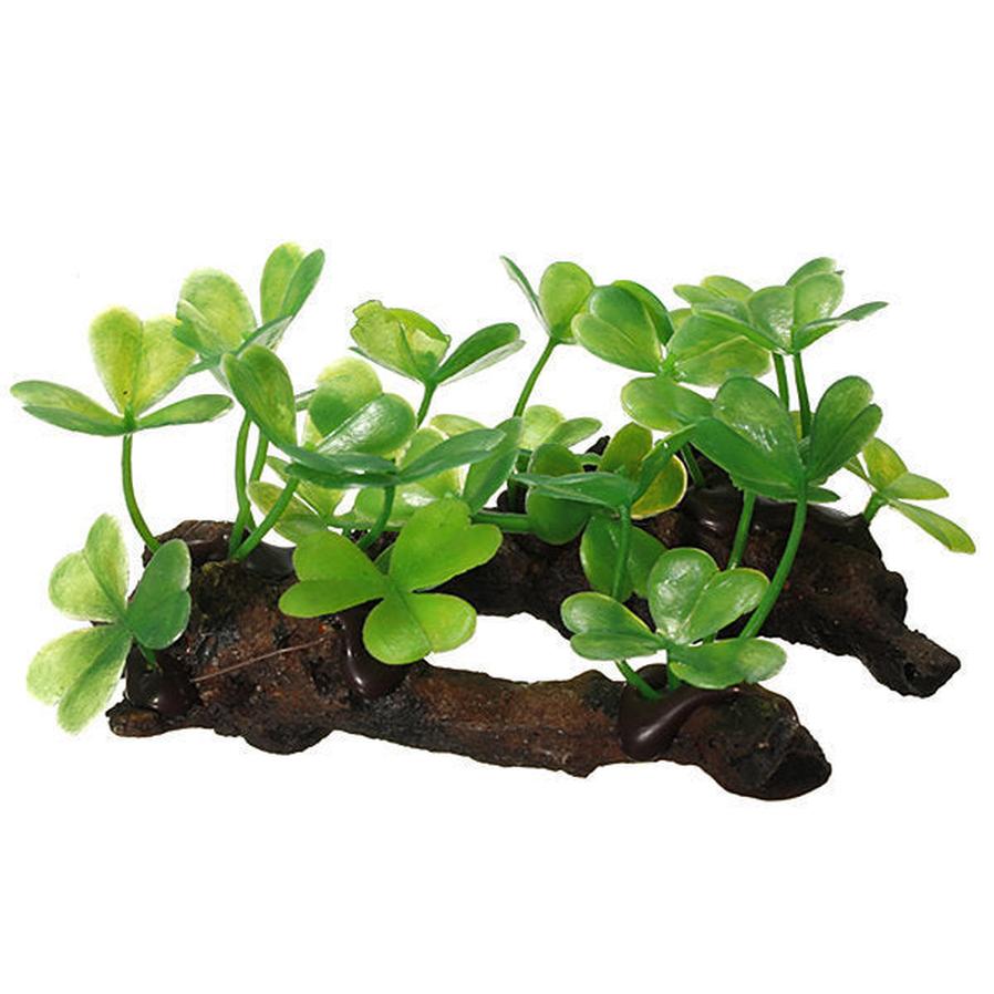 HKM-762515 Simulation Plant for Decorative Fish Tanks – Eco-Friendly Plastic Grass and Wood Design