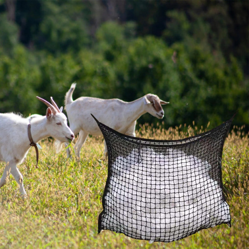 HKM-7626685 Durable Woven PE Rope Feeding Bag for Horses, Cattle, and Sheep - Multiple Sizes Available