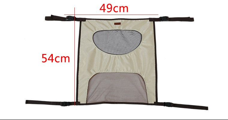 HKM-7627069 Rear Seat Pet Safety Barrier - Anti-Dog Harassment Screen for Cars - 54x49cm