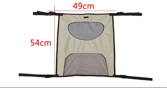 HKM-7627069 Rear Seat Pet Safety Barrier - Anti-Dog Harassment Screen for Cars - 54x49cm