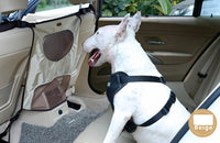HKM-7627069 Rear Seat Pet Safety Barrier - Anti-Dog Harassment Screen for Cars - 54x49cm