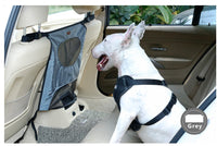 HKM-7627069 Rear Seat Pet Safety Barrier - Anti-Dog Harassment Screen for Cars - 54x49cm