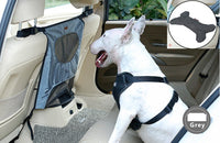 HKM-7627069 Rear Seat Pet Safety Barrier - Anti-Dog Harassment Screen for Cars - 54x49cm