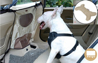 HKM-7627069 Rear Seat Pet Safety Barrier - Anti-Dog Harassment Screen for Cars - 54x49cm