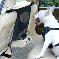 HKM-7627069 Rear Seat Pet Safety Barrier - Anti-Dog Harassment Screen for Cars - 54x49cm