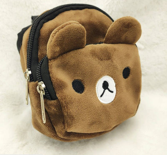 HKM-762707 Adjustable Cartoon Pet Backpack Harness for Outdoor Travel with Snack Bag
