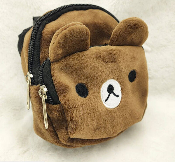 HKM-762707 Adjustable Cartoon Pet Backpack Harness for Outdoor Travel with Snack Bag