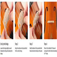 HKM-762771 Pink Violin with Box Bow and Rosin Set