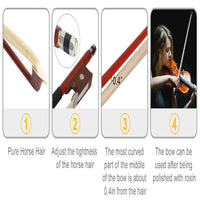 HKM-762771 Pink Violin with Box Bow and Rosin Set