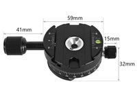 HKM-762899 Aluminum Alloy Quick Release Camera Holder with Fast Switching Clip and Accessories