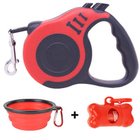HKM-7630013 Dog Leash Towing Rope with Foldable Bowl and Waste Picker Set