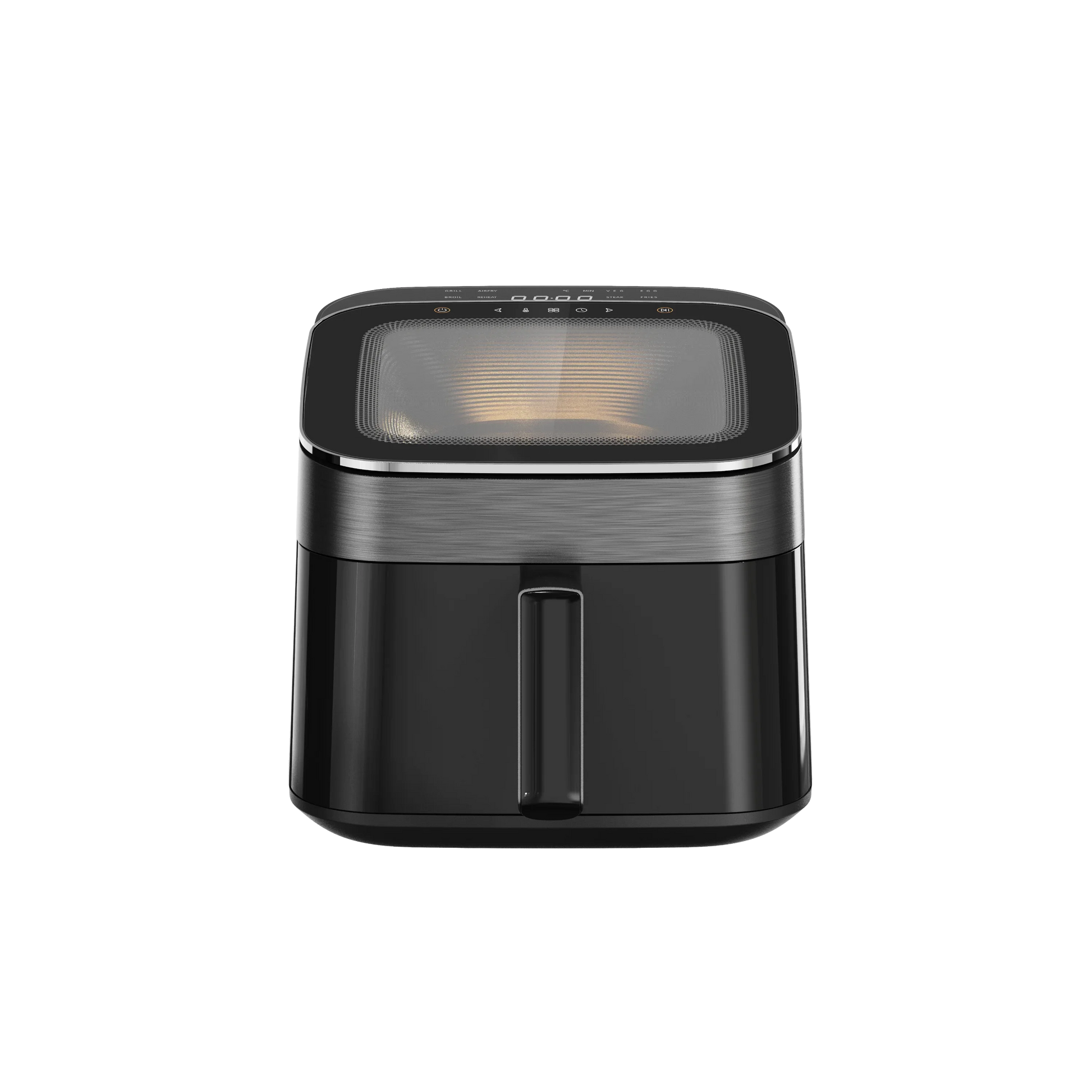 HKM-763091 6.5L Air Fryer with Clear Lid and 1700W Rapid Airflow for Roasting and Baking