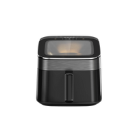 HKM-763091 6.5L Air Fryer with Clear Lid and 1700W Rapid Airflow for Roasting and Baking