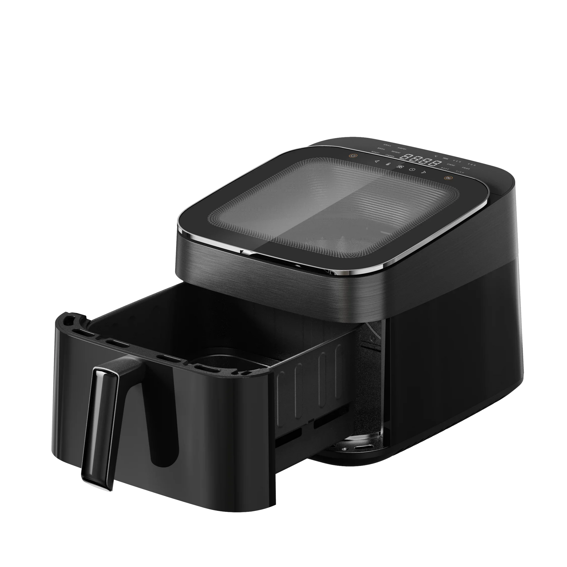HKM-763091 6.5L Air Fryer with Clear Lid and 1700W Rapid Airflow for Roasting and Baking