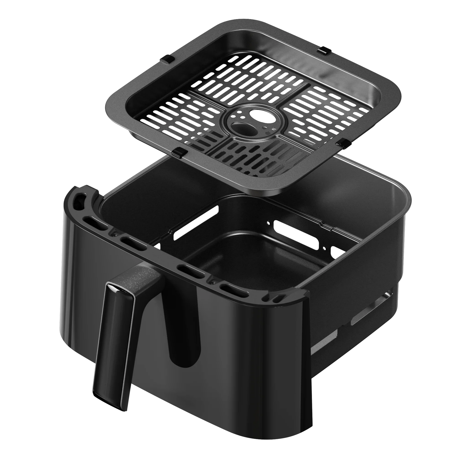 HKM-763091 6.5L Air Fryer with Clear Lid and 1700W Rapid Airflow for Roasting and Baking