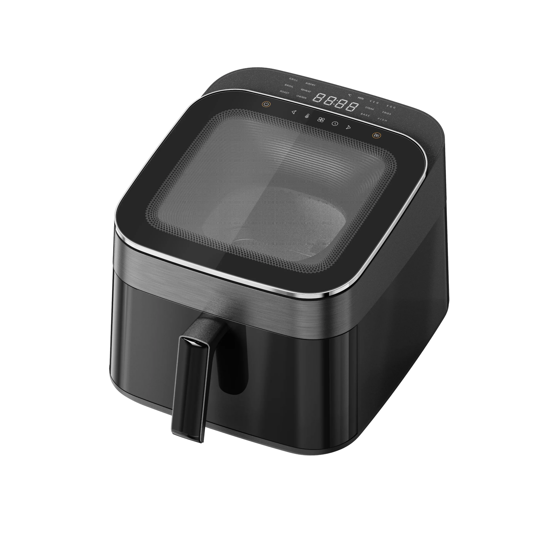HKM-763091 6.5L Air Fryer with Clear Lid and 1700W Rapid Airflow for Roasting and Baking