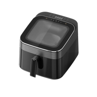 HKM-763091 6.5L Air Fryer with Clear Lid and 1700W Rapid Airflow for Roasting and Baking