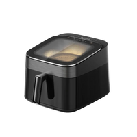 HKM-763091 6.5L Air Fryer with Clear Lid and 1700W Rapid Airflow for Roasting and Baking