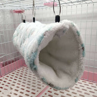 HKM-7631805 Cozy Plush Tunnel Nest for Small Pets – Soft Cotton and Arctic Fleece Design