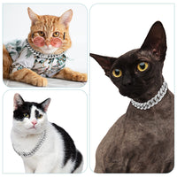 HKM-7632189 Diamond-Cut Dog Collar in Gold, Silver, and Rose Gold - Multiple Sizes Available