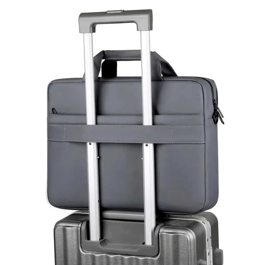 HKM-763219 Waterproof Lightweight 15.6 Inch Laptop Shoulder Briefcase with Large Capacity for Students