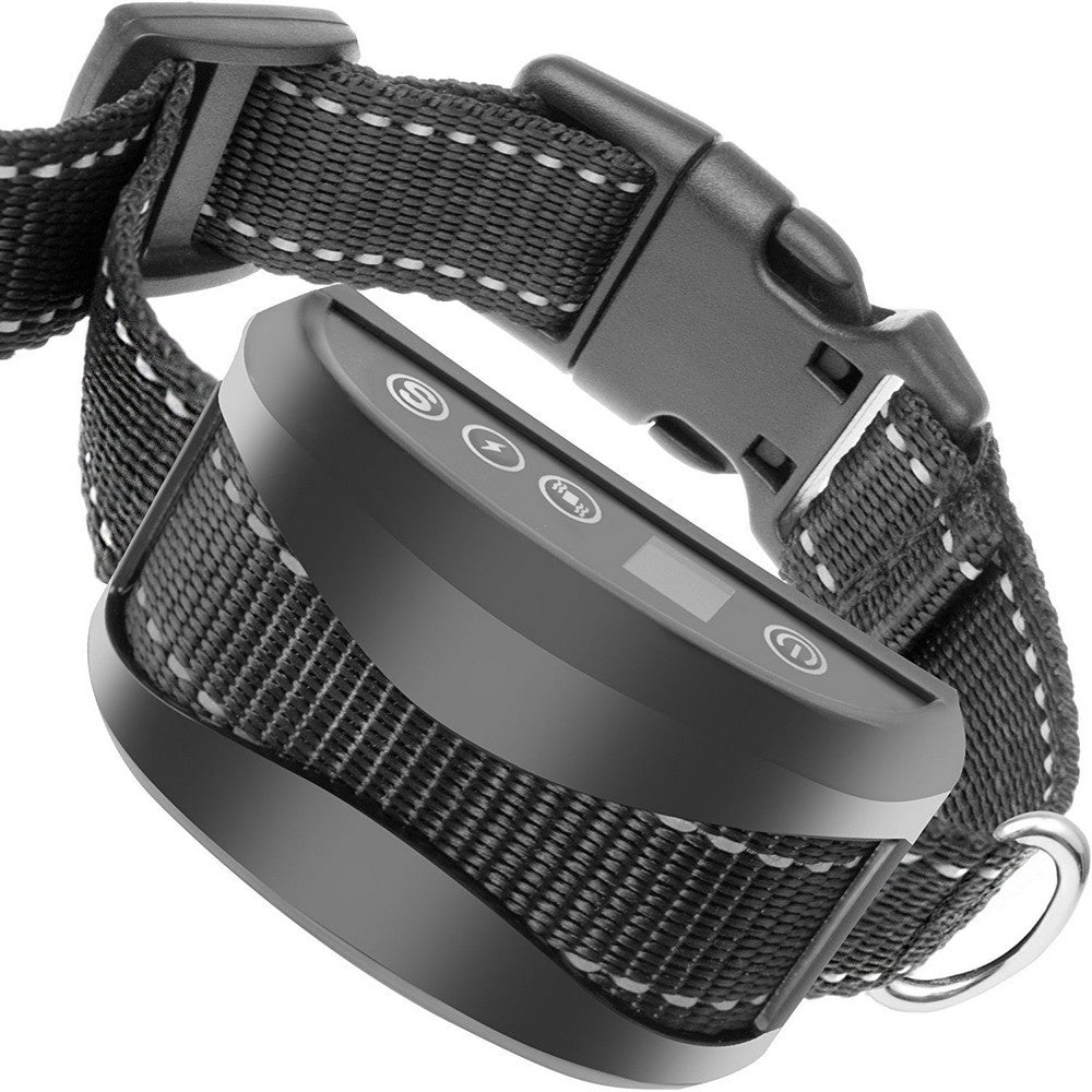HKM-7633469 Rechargeable LED Ultrasonic Anti-Barking Device for Dogs - Waterproof, Long Standby Battery, Adjustable Collar Size