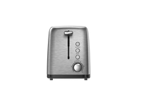 HKM-763411 Stainless Steel 2-Slice Automatic Pop-up Toaster for Home Kitchen Use