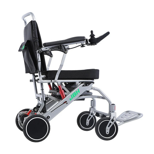 HKM-763539 Lightweight Folding Electric Wheelchair for Elderly with 20km Driving Range and Compact Design