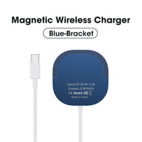 HKM-763539 Magnetic Wireless Charging Head for Mobile Phones and Cars - PD18W Fast Charge, USB-C, Multiple Colors