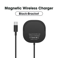 HKM-763539 Magnetic Wireless Charging Head for Mobile Phones and Cars - PD18W Fast Charge, USB-C, Multiple Colors