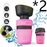 HKM-7636029 Creative Pet Water Bottle - 520ML Silicone Travel Cup in Multiple Colors