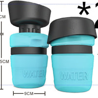 HKM-7636029 Creative Pet Water Bottle - 520ML Silicone Travel Cup in Multiple Colors