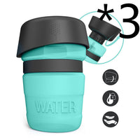 HKM-7636029 Creative Pet Water Bottle - 520ML Silicone Travel Cup in Multiple Colors