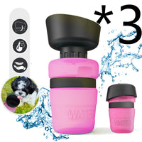 HKM-7636029 Creative Pet Water Bottle - 520ML Silicone Travel Cup in Multiple Colors
