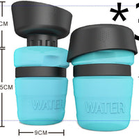 HKM-7636029 Creative Pet Water Bottle - 520ML Silicone Travel Cup in Multiple Colors