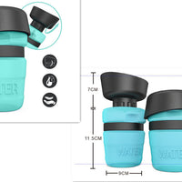 HKM-7636029 Creative Pet Water Bottle - 520ML Silicone Travel Cup in Multiple Colors