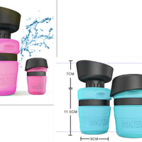 HKM-7636029 Creative Pet Water Bottle - 520ML Silicone Travel Cup in Multiple Colors