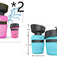 HKM-7636029 Creative Pet Water Bottle - 520ML Silicone Travel Cup in Multiple Colors