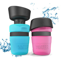 HKM-7636029 Creative Pet Water Bottle - 520ML Silicone Travel Cup in Multiple Colors