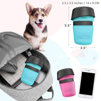 HKM-7636029 Creative Pet Water Bottle - 520ML Silicone Travel Cup in Multiple Colors