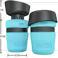 HKM-7636029 Creative Pet Water Bottle - 520ML Silicone Travel Cup in Multiple Colors