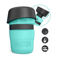 HKM-7636029 Creative Pet Water Bottle - 520ML Silicone Travel Cup in Multiple Colors