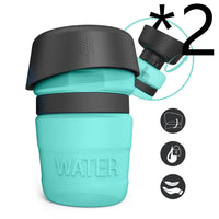 HKM-7636029 Creative Pet Water Bottle - 520ML Silicone Travel Cup in Multiple Colors