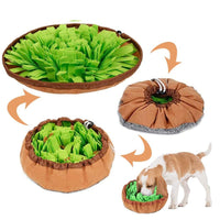 HKM-7636157 Interactive Sniff Training Mat for Pets - Slow Food Activity Toy in Felt, 40cm Diameter