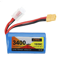 HKM-763731 Lithium Ion 3400mAh 11.1V Battery for XT60 FPV Racing Drones, 205g